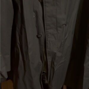 Ralph Lauren Men's Dark Gray Trench Coat With Removable Lining